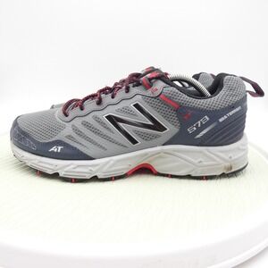 New Balance 573 V3 Mens 11.5 D Trail Running Athletic Shoes Gray Navy Sneakers